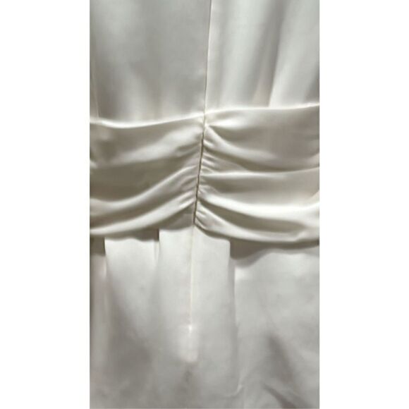 Lafayette 148 New York Cream Tie Waist Blouse Size 8 - Picture 10 of 14